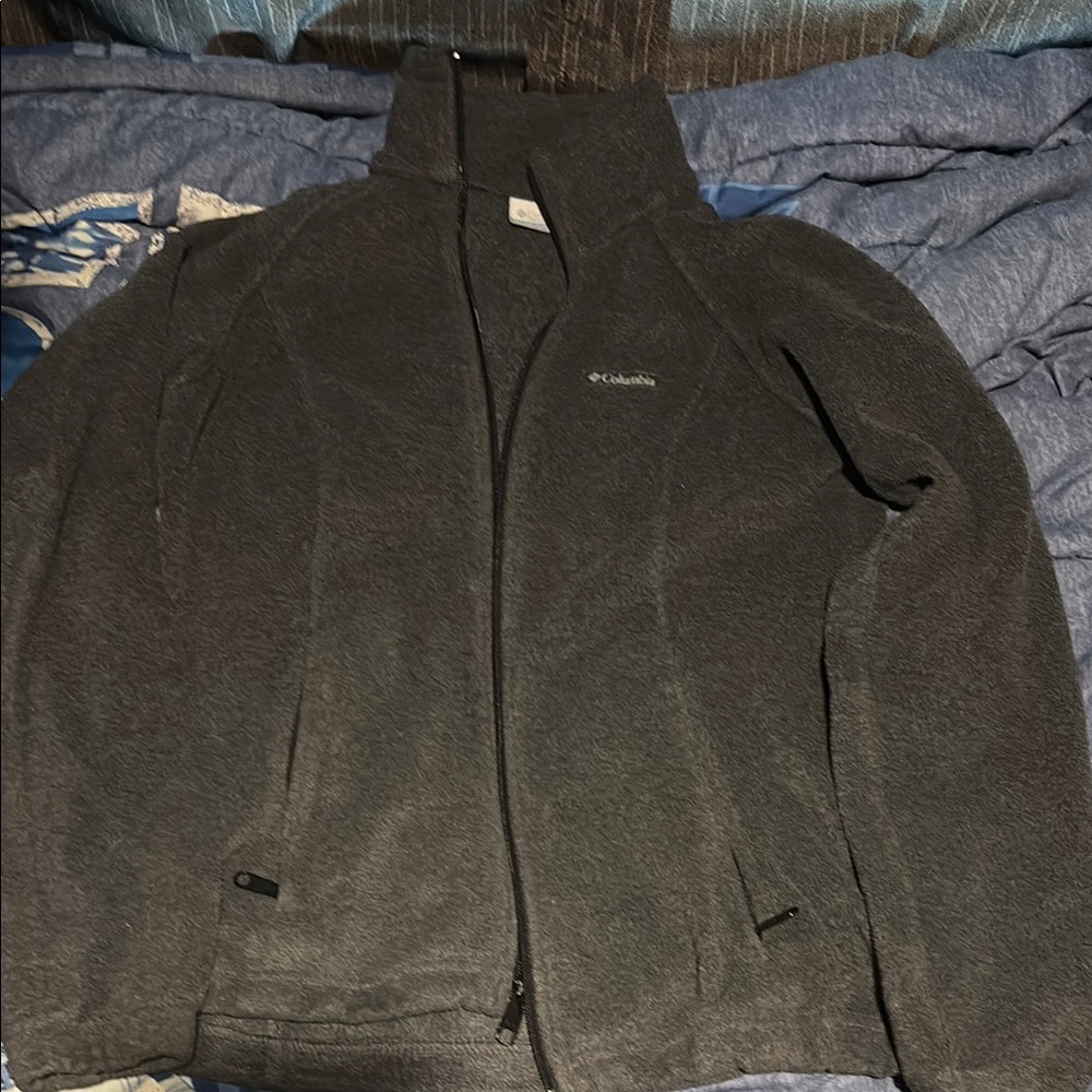 Columbia Charcoal Full-Zip Sweater